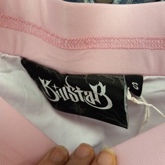 Killstar × Avril Lavigne NWOT sheer mesh kawaii goth sexy flared skeleton pants - Picture 4 of 8